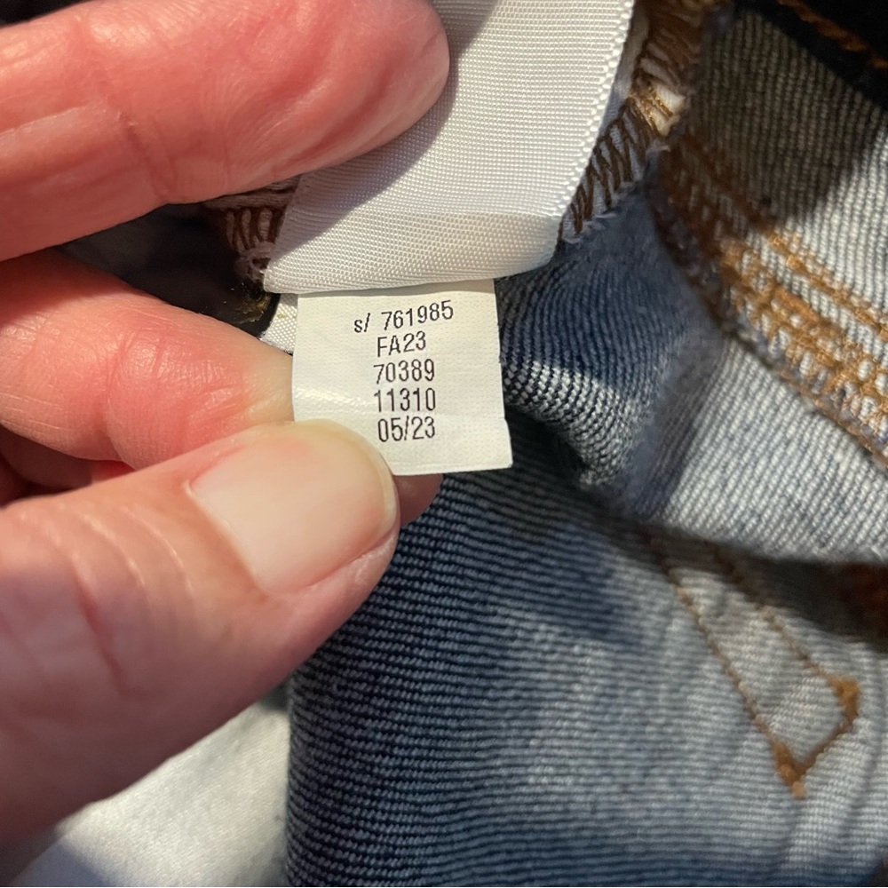 Loft The Girlfriend Dark Wash Jeans.  Size 2 - Picture 7 of 7